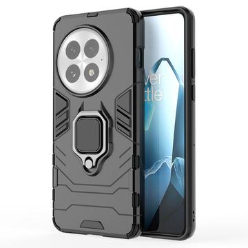 OnePlus 13 Hybrid-Hülle mit Ringhalterung - Schwarz