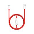 OnePlus 2-in-1 SUPERVOOC Kabel 5461100665 - 1.2m - Rot