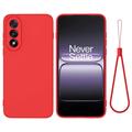 OnePlus Nord 5 Liquid Silikonhülle mit Handschlaufe - Rot