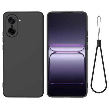 OnePlus Nord CE5 Liquid Silikonhülle mit Handschlaufe - Schwarz