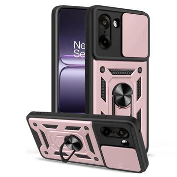 OnePlus Nord CE5 Drehring-Hybrid Hülle mit Kameraschutz - Roségold