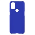 OnePlus Nord N10 5G Gummierte Kunststoff Hülle - Blau