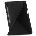 Origami Stand Samsung Galaxy Tab S7+/S8+ Folio Case - Schwarz