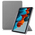 Origami Stand Samsung Galaxy Tab S7+/S8+ Folio Case - Grau
