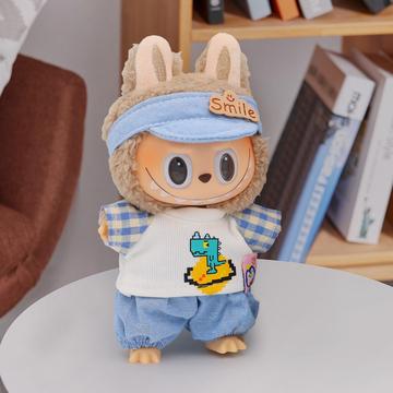 Outfit-Set für Labubu-Puppe 17cm - 3tlg. - Freizeit-Outfit