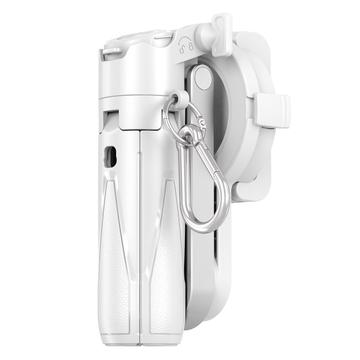 P15-C 2-in-1 Magnetischer Selfie-Stick und Stativ mit RGB-Licht - Weiß