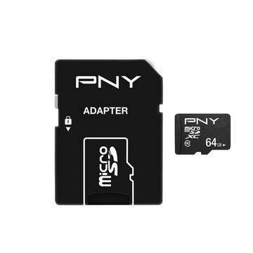 PNY Performance Plus microSDXC-Speicherkarte P-SDU64G10PPL-GE