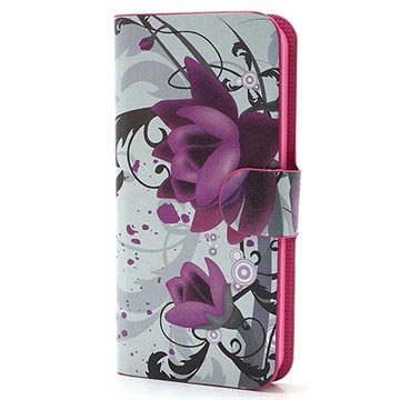 iPhone 5 / 5S / SE Geldbörse Tasche - Lotusblume