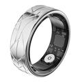 PX02 Crack Design Multifunktions-Smart-Ring mit Fotokontrolle - Größe: 19 mm - Silber