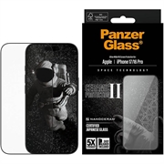 iPhone 17/16 Pro PanzerGlass Ceramic II Protection Ultra-Wide Fit EasyAligner Panzerglas - 9H - Schwarzer Rand