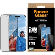 iPhone 17 Pro PanzerGlass Ultra-Wide Fit EasyAligner 2-Way Privatsphäre Panzerglas - 9H - Schwarzer Rand