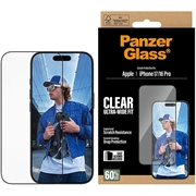 iPhone 17/16 Pro PanzerGlass Ultra-Wide Fit EasyAligner Panzerglas - 9H - Schwarzer Rand