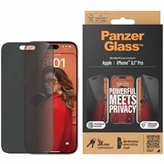 iPhone 15 Pro Panzerglas Ultra-Wide Fit Privacy EasyAligner Panzerglas - Schwarz Rand