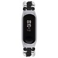 Pearl Braided Serie Xiaomi Mi Band 5/6 Armband - Schwarz