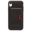 Pierre Cardin Lederbezogenes iPhone XR TPU-Hülle mit Ständer