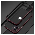 Polar Lights Style iPhone 12 Mini Metall Bumper - Schwarz / Rot
