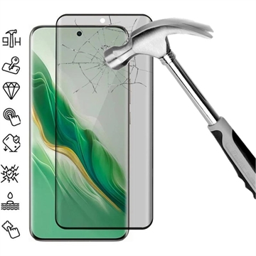 Honor Magic6 Privacy Full Cover Panzerglas - 9H - Schwarz Rand