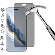 Honor Magic6 Pro Privacy Full Cover Panzerglas - 9H - Schwarz Rand