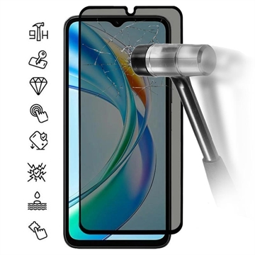 Honor X5b/X5b Plus Privacy Full Cover Panzerglas - 9H - Schwarz Rand