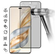 Honor X60 Pro Privacy Full Cover Panzerglas - 9H - Schwarz Rand