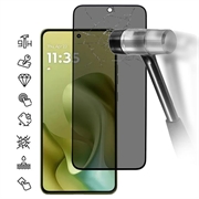 Motorola Moto G86/G86 Power Privacy Full Cover Panzerglas - 9H - Schwarz Rand