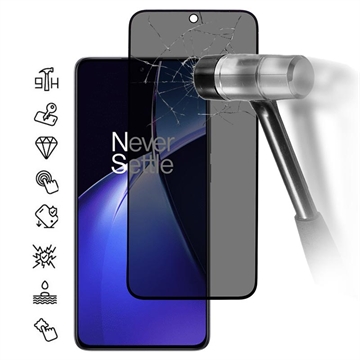 OnePlus Nord CE5 Privacy Full Cover Panzerglas - 9H - Schwarz Rand