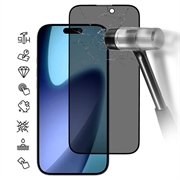 iPhone 17 Pro Privacy Full Cover Panzerglas - 9H - Schwarz Rand