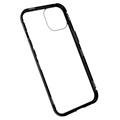 iPhone 14 Max Magnetisches Hülle mit Panzerglas - Schwarz