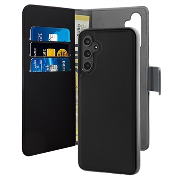 Puro 2-in-1 Magnetische Samsung Galaxy A14/A14 5G Wallet Hülle - Schwarz