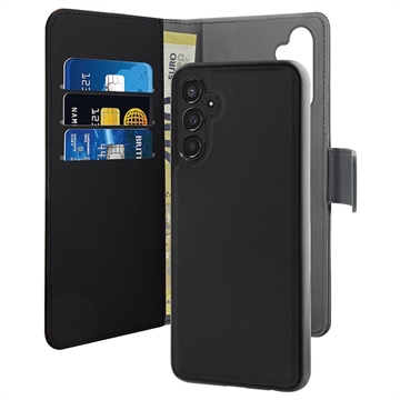 Puro 2-in-1 Magnetisches Samsung Galaxy A34 5G Magnetische Wallet Hülle - Schwarz