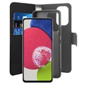 Puro 2-in-1 Samsung Galaxy A53 5G Magnetische Schutzhülle mit Geldbörse - Schwarz