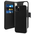 Puro 2-in-1 iPhone 11 Magnetische Schutzhülle mit Geldbörse - Schwarz