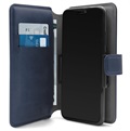 Puro 360 Rotierend Universal Smartphone Schutzhülle mit Geldbörse - XXL (Offene Verpackung - Ausgezeichnet) - Blau