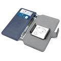 Puro 360 Rotierend Universal Smartphone Schutzhülle mit Geldbörse - XXL (Offene Verpackung - Ausgezeichnet) - Blau