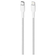 Puro Fabric Ultra-Strong USB-C / Lightning Kabel - 1.2m, 20W