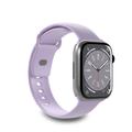 Apple Watch Series 9/8/SE (2022)/7/SE/6/5/4/3/2/1 Puro Icon Silikon Armband - 41mm/40mm/38mm - Lavendel