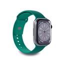 Apple Watch Series 9/8/SE (2022)/7/SE/6/5/4/3/2/1 Puro Icon Silikon Armband - 41mm/40mm/38mm - Dunkel Grün