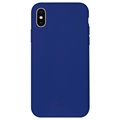Puro Icon iPhone XS Max Silikonhülle - Dunkel Blau