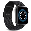 Puro Loop Apple Watch Series 7/SE/6/5/4/3/2/1 Gurt - 41mm/40mm/38mm - Schwarz