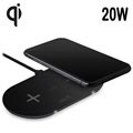 Puro Premium Dual Qi ladegerät mit Schnellladefunktion - 20W