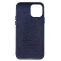 Qialino Premium iPhone 12/12 Pro Lederhülle - Blau