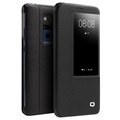 Qialino Smart View Huawei Mate 20 X Leder Flip Case - Schwarz