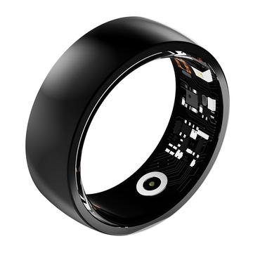 R09M Gesundheitsüberwachung Smart Ring - Größe: 21.8mm - Schwarz