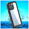 Redpepper Dot+ iPhone 13 Pro Wasserdichte Hülle - IP68 - Dunkelgrau / Schwarz