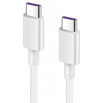 Reekin Quick Charge USB-C Kabel - 5A, 1m - Weiß