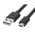 Reekin USB-A / MicroUSB Kabel - 2m - Schwarz