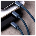 Remax Gition 3-in-1 USB Kabel - Lightning, Typ-C, MicroUSB - Blau