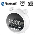 Retro Bluetooth Lautsprecher mit FM Radio & LED-Wecker JKR-8100