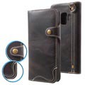Samsung Galaxy S9 Retro Lederhülle mit Geldbörse