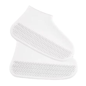 Wiederverwendbare wasserdichte Silikon-Schuhüberzieher - Größe L